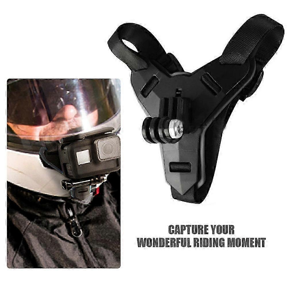 Motorcycle Helmet Chin Strap Mount for GoPro Hero 5/6/7 Action Sports Camera Full Face Mount Accessories 2025