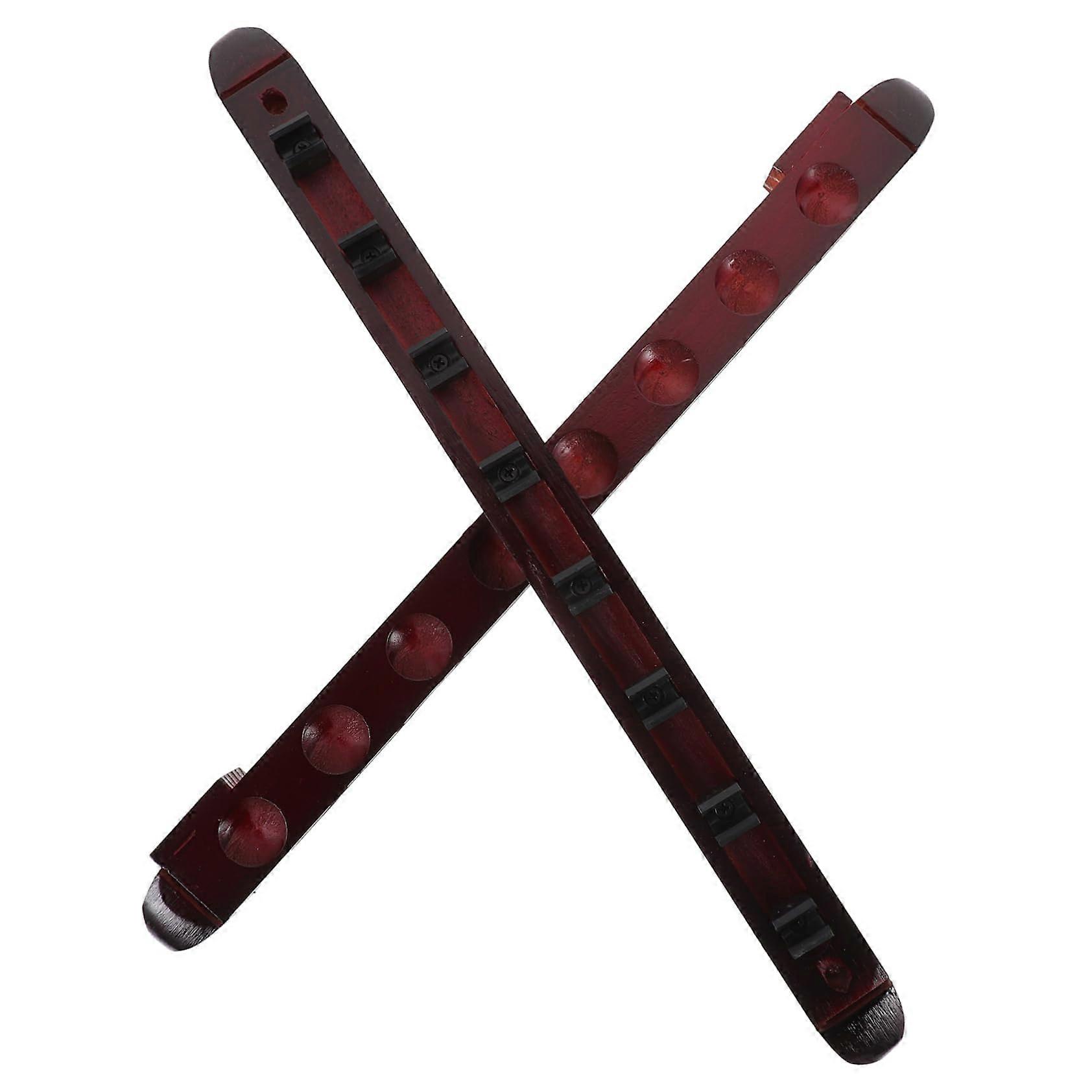 Wall-Mounted Wooden Pool Cue Holder Rack for Organized Storage and Stylish Display in Billiard Clubs and Game Rooms