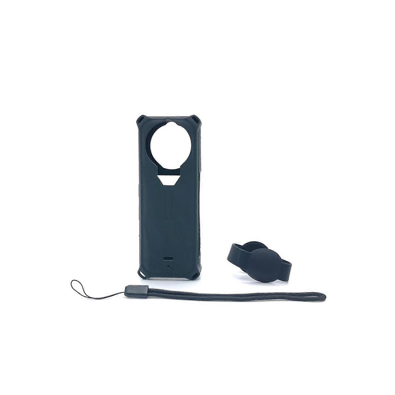 Silicone Protective Case for Insta 360 X5 Panoramic Camera, Dust and Drop Resistant, Full Coverage with Lanyard