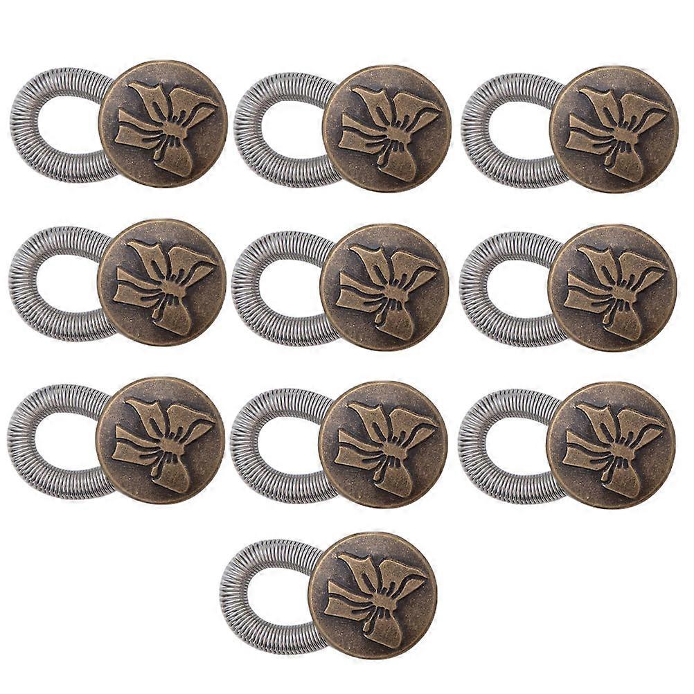 Adjustable Waist Extension Buttons Stretch Fasteners for Jeans, Trousers & Skirts Reusable No Sew Solution for Men, Women, Teens & Adults
