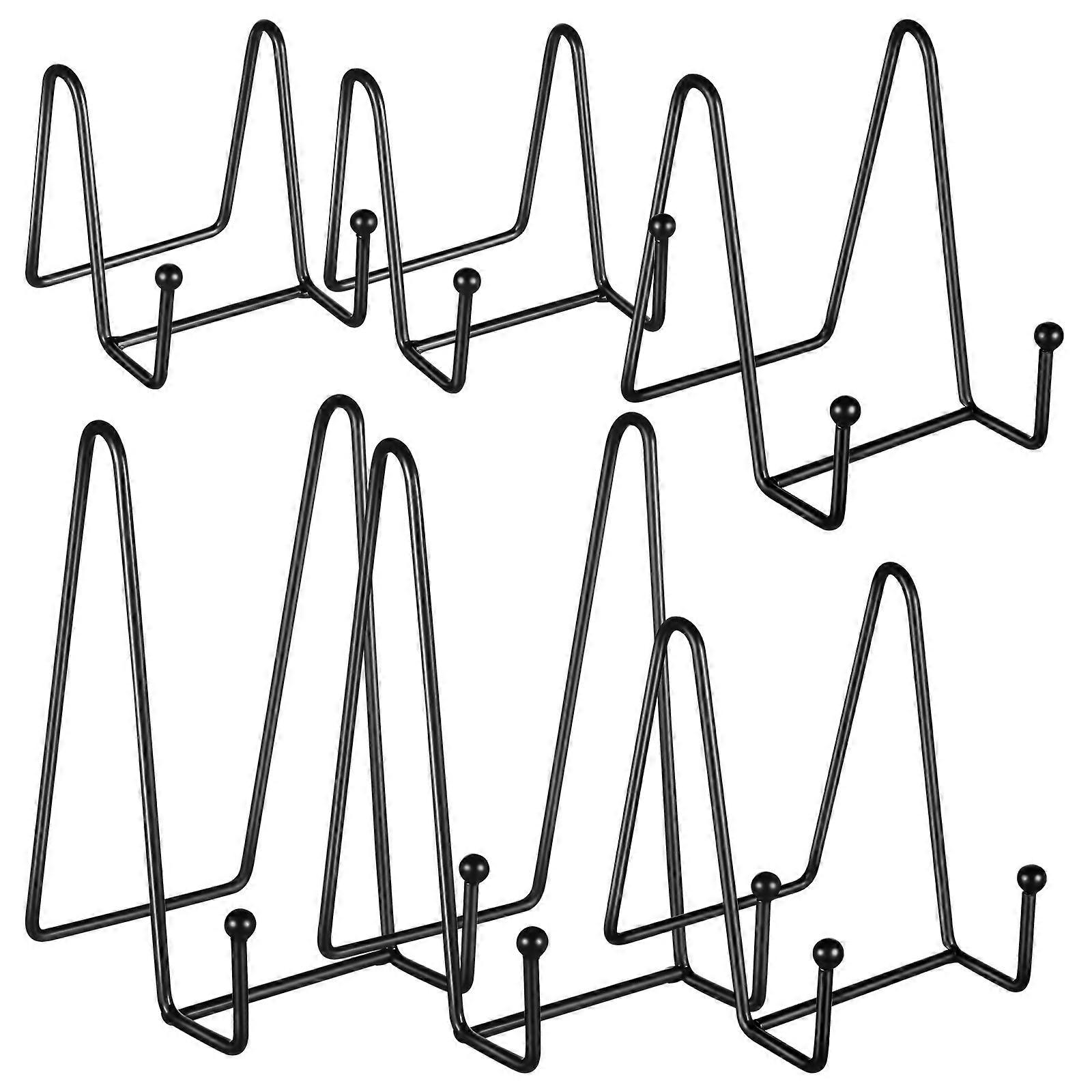 6pcs Photo Frame Display Stands Iron Picture Holders Stands Decorative Book Plate Display Holders
