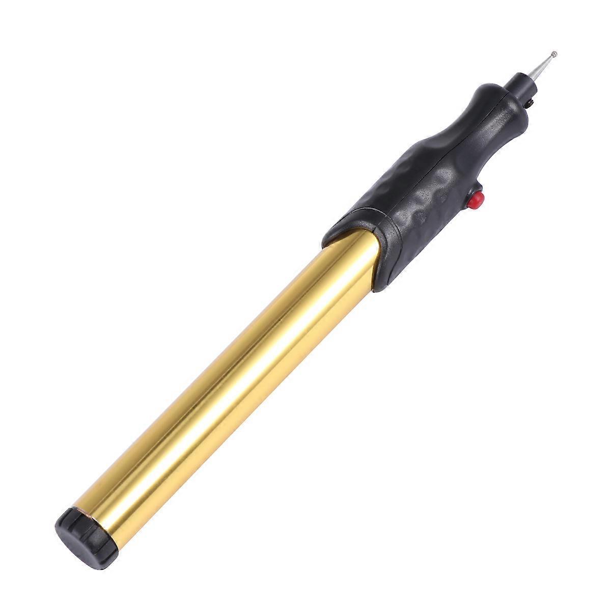 Portable Grinding Tool Miniature Carving Pen for Diy Projects Golden Battery Powered 1Pack