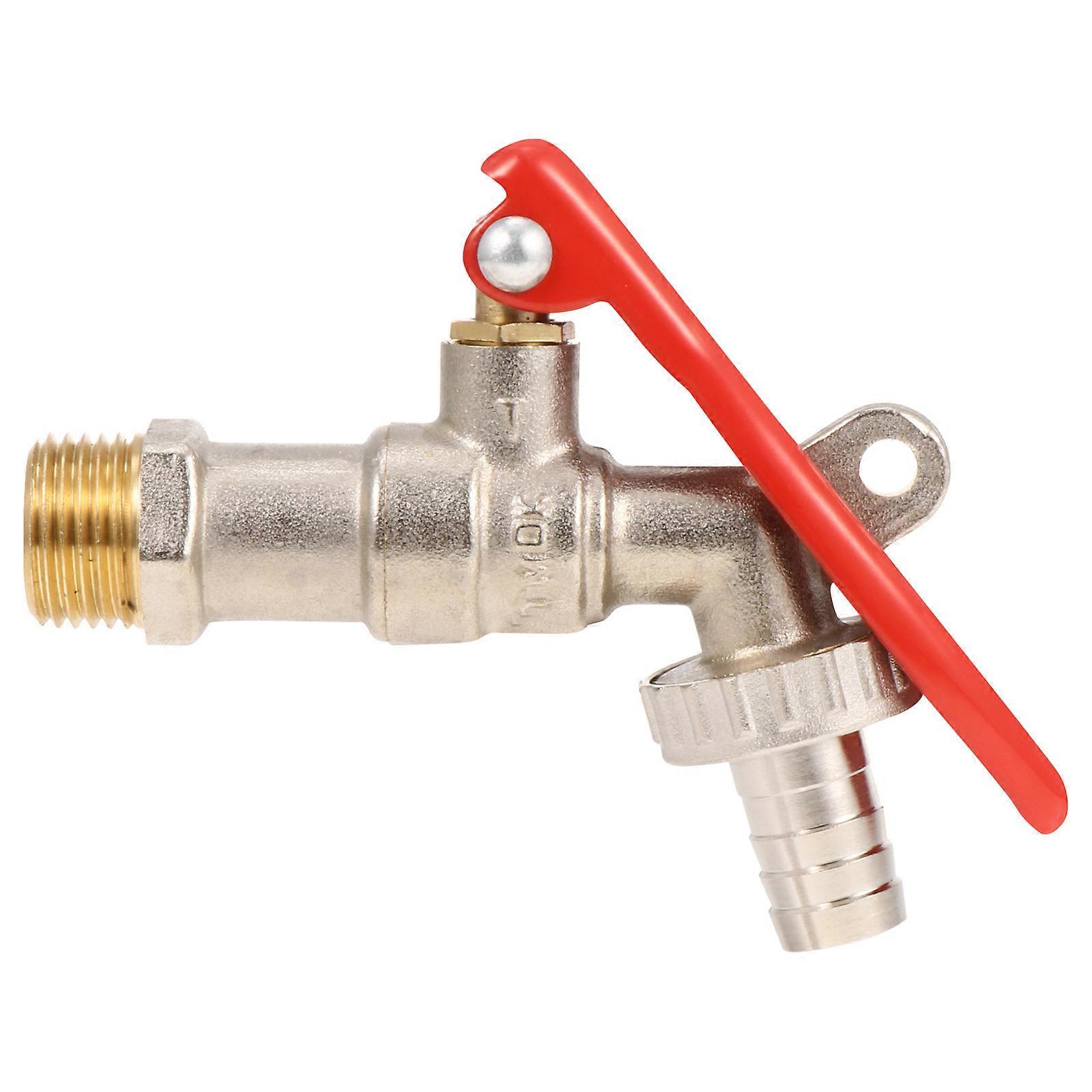 Red Durable Faucet for Gardening Use with AntiTheft Lock Design 1Pc