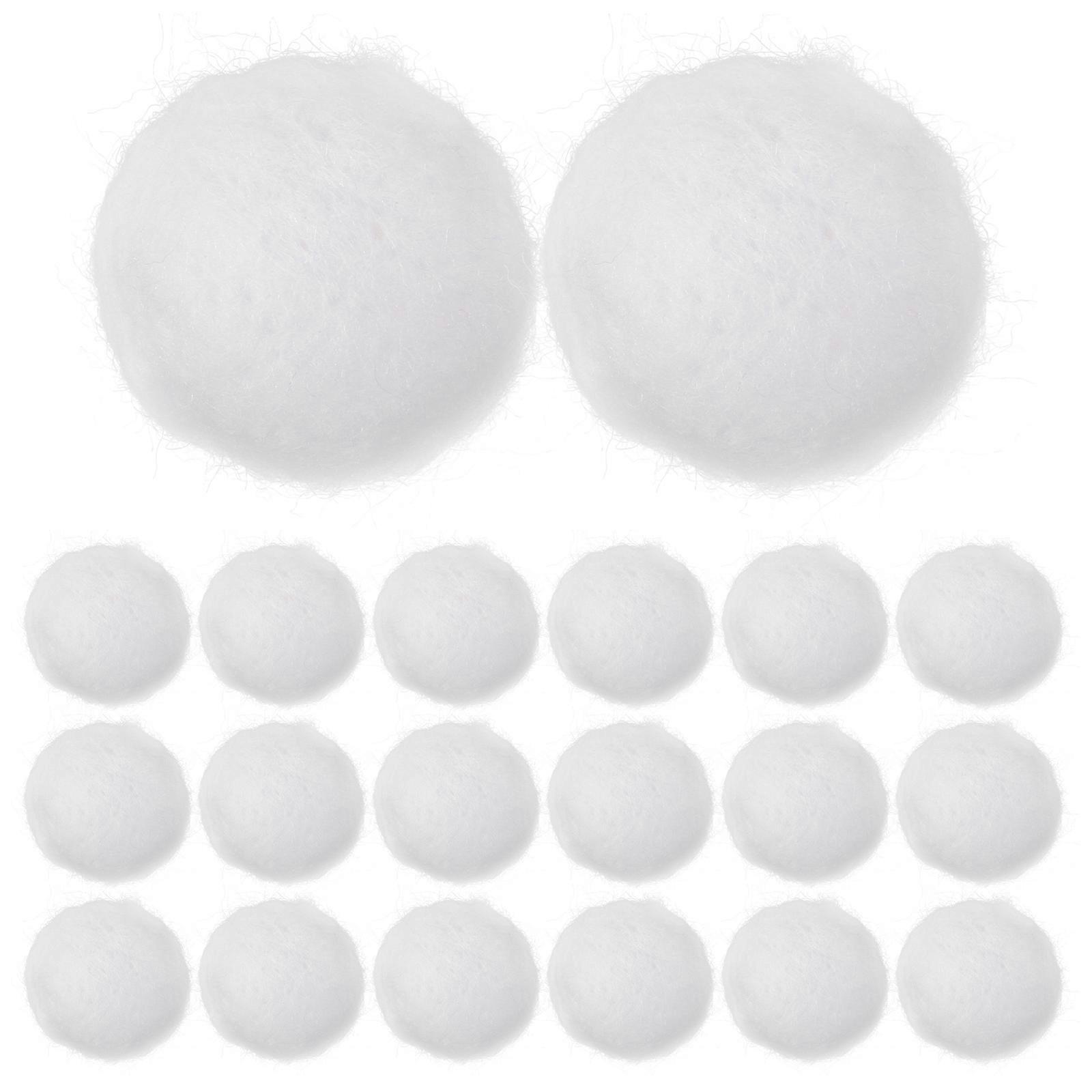 20pcs Handmade Wool Felt Balls for DIY Crafts, Home Decor & Party Ornaments – Natural, , Multi Use Felt Balls for Creative Projects