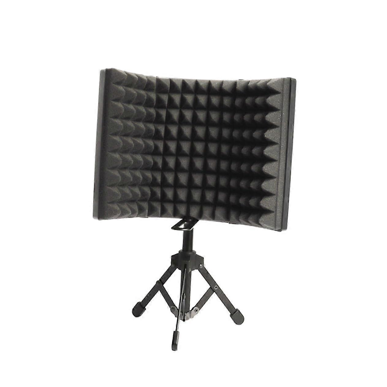 1set Robust Microphone Sound Filter, Noise Reduction, Windshield for Professional Recording, Microphone Isolation Shield with Desk Stand