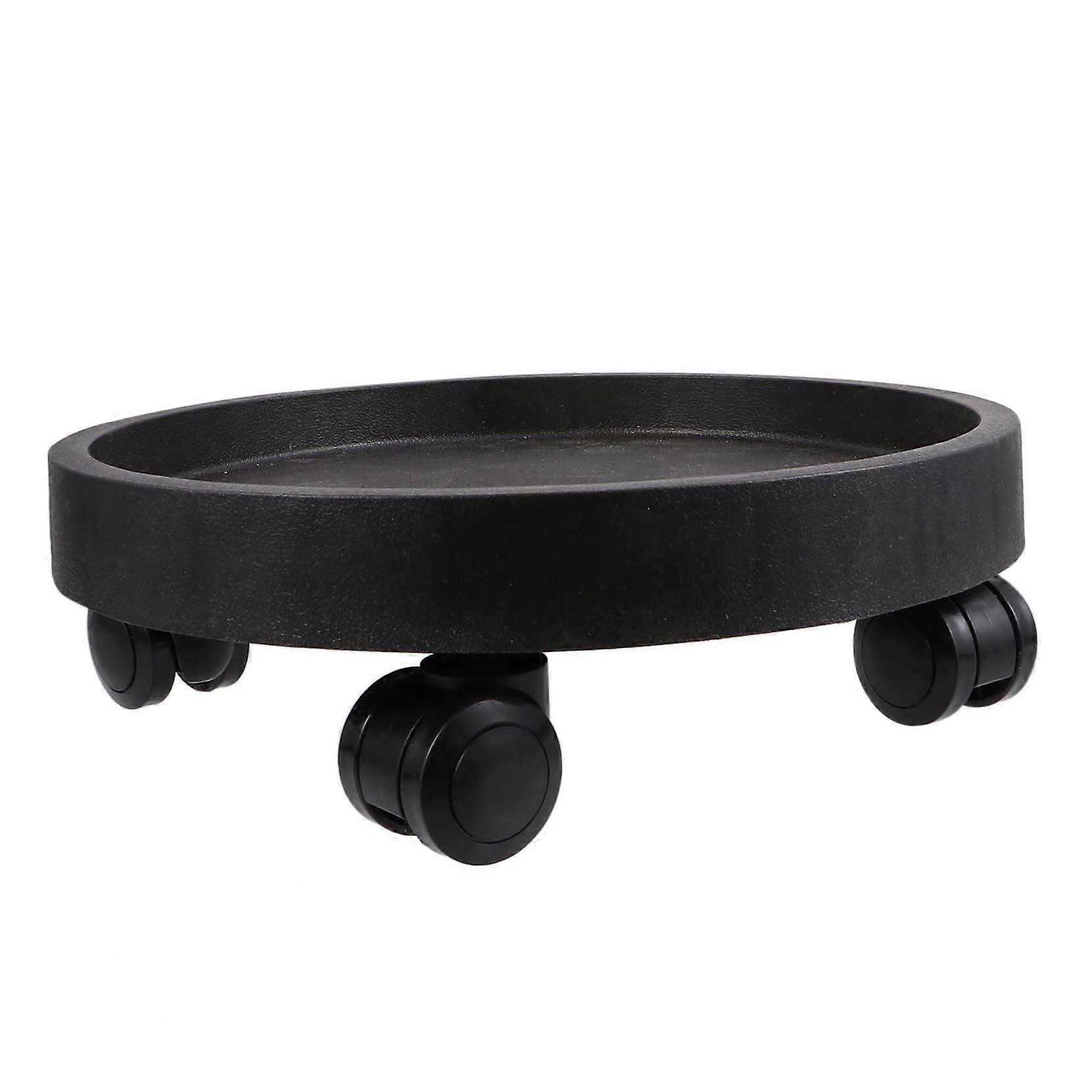 Rolling Flower Pot Stand with Thickened Planter Holder, Stable Outdoor Indoor Plant Base for Garden, Wheel Design