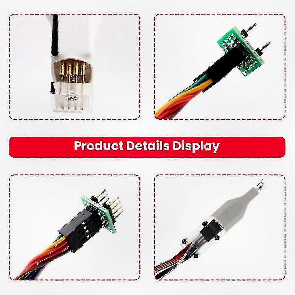 2025 4pcs Spring Probe Cable for SOP8 SOIC8 WSON Flash EEPROM Chip Programming