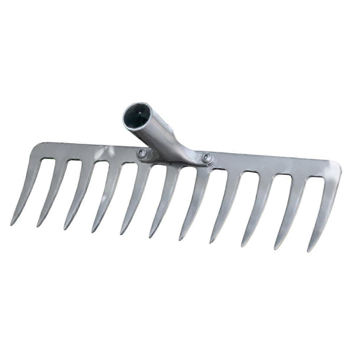 1 piece garden rake iron multifunctional tool for plowing and loosening soil for gardening and agriculture robust construction reliability