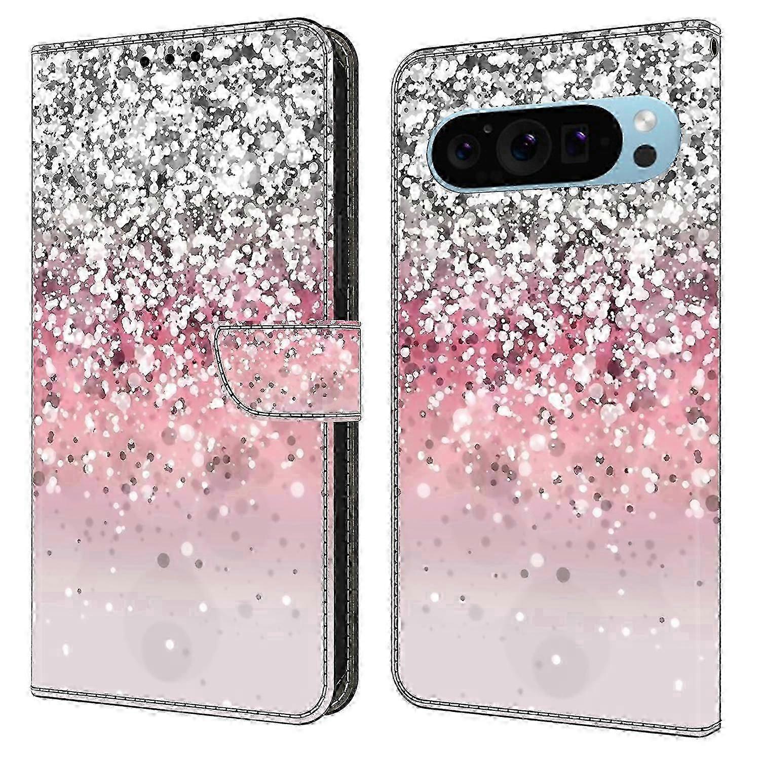 PU Leather 3D Pattern Wallet Phone Case with Magnetic Clasp for Google Pixel 9 / Pixel 9 Pro