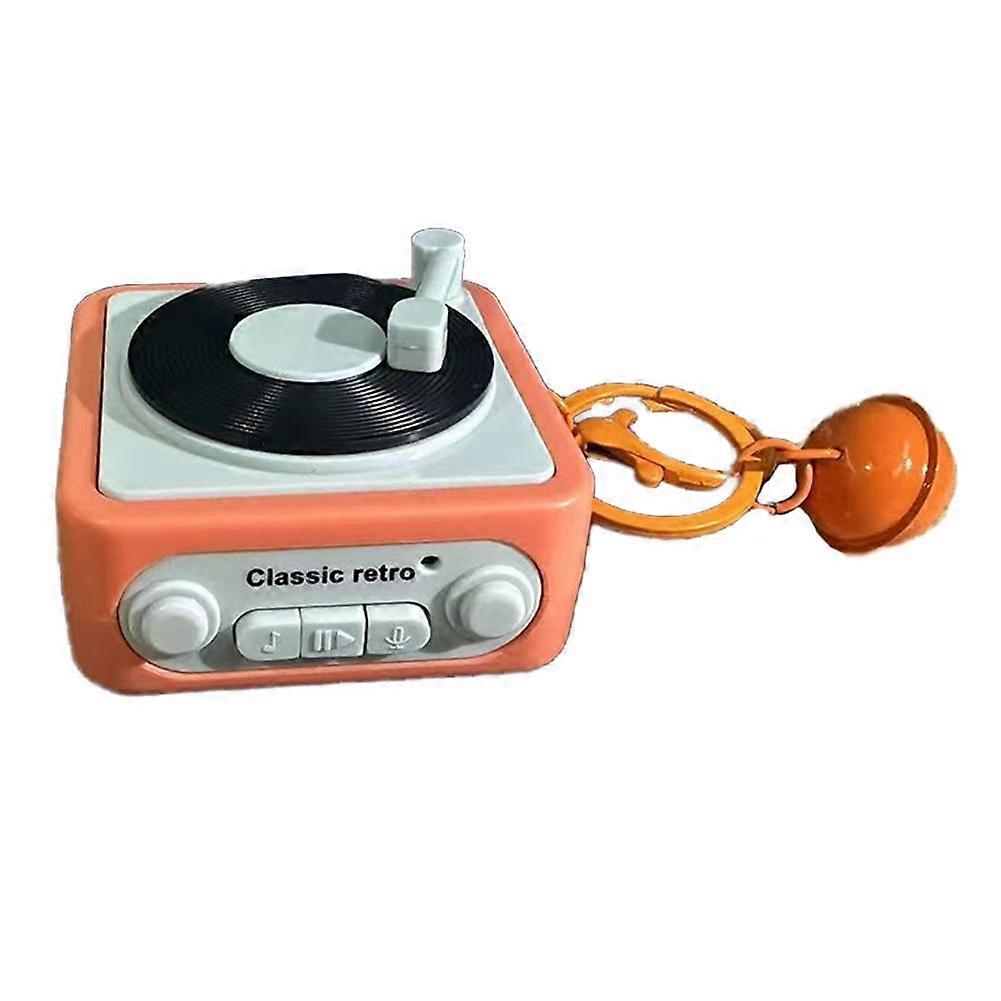 Retro Mini Audio Wireless Bluetooth Music Speaker Key Chain ;
