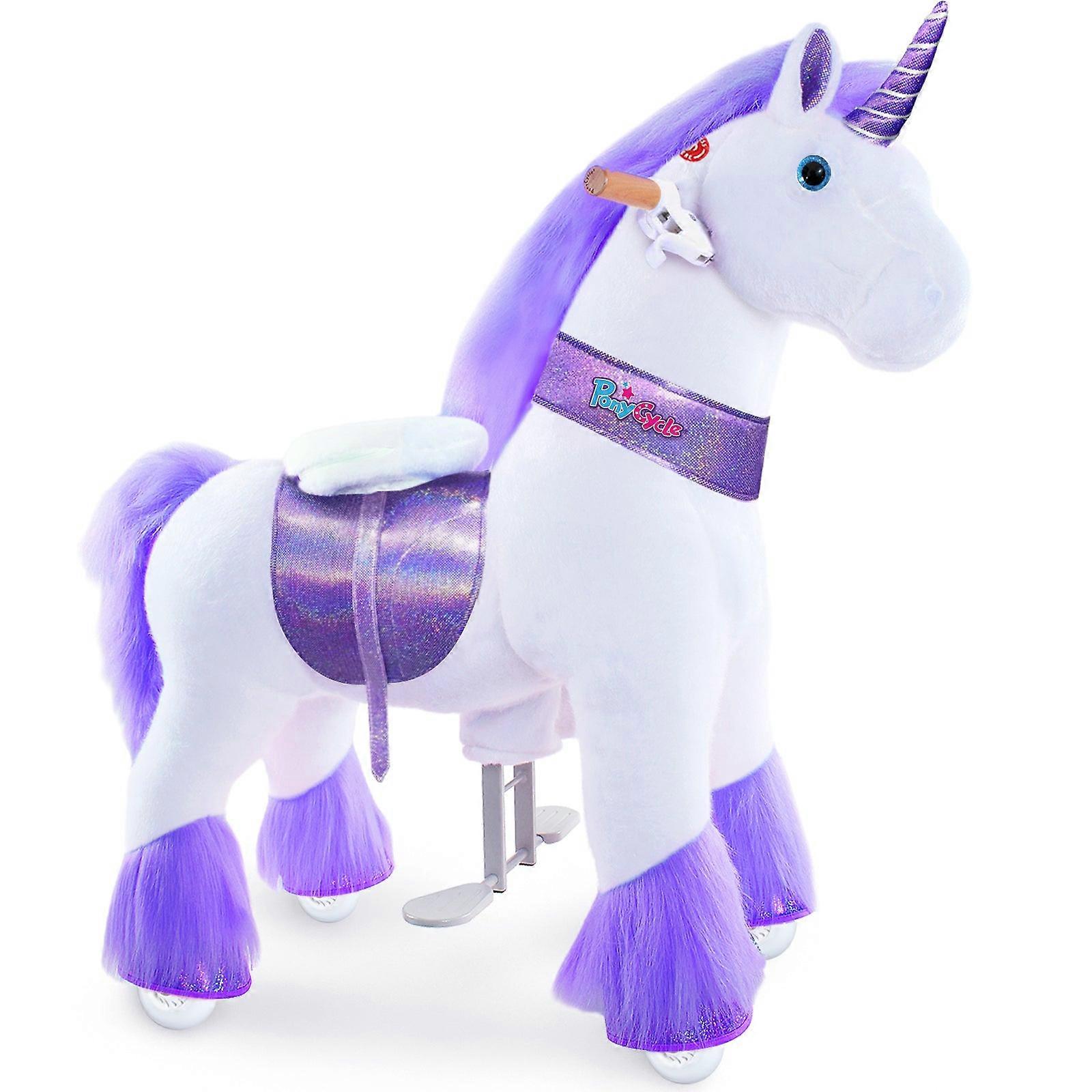 Model U Ride-on Pehmo Yksisarvinen Ikä 4-7 Violetti (Iso-Britannia ja EU varastossa)