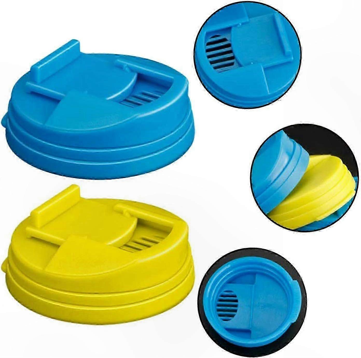 Reusable Soft Drink Can Covers - Spill-Proof Soda Can Lids Protector 2-Pack