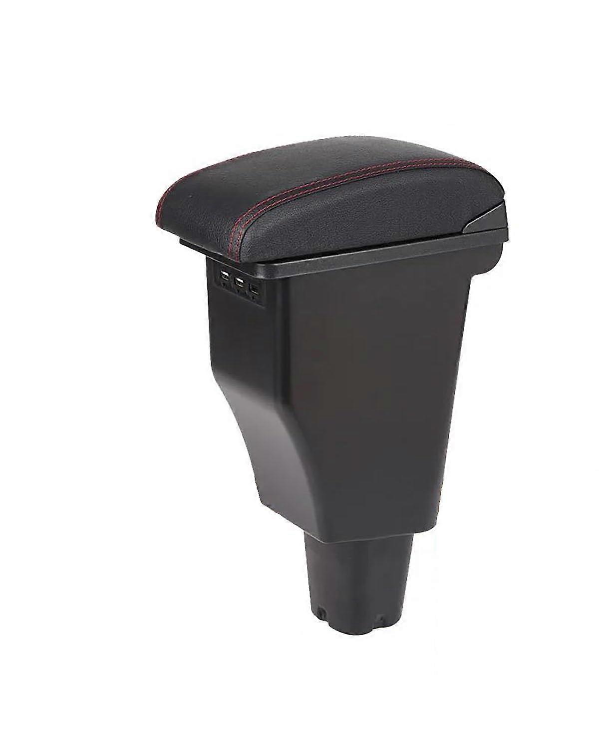 Kia Morning/Picanto Armrest Box Retrofit Parts (A1 Black Red Leather)