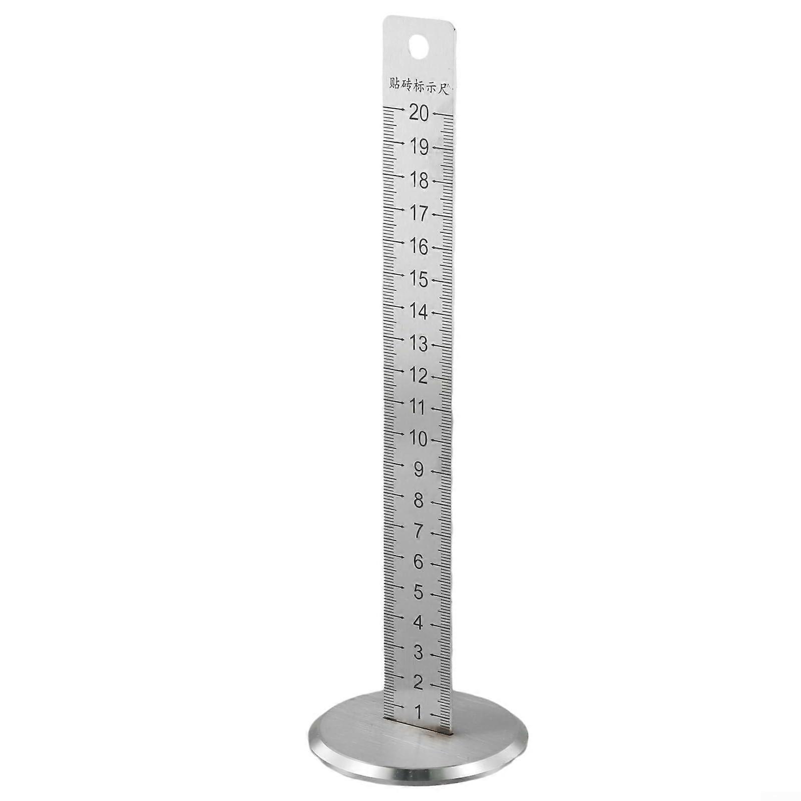 Leveling Ruler Stainless Steel With Bubble Indicator For Tiles - Precise Measuring Tool