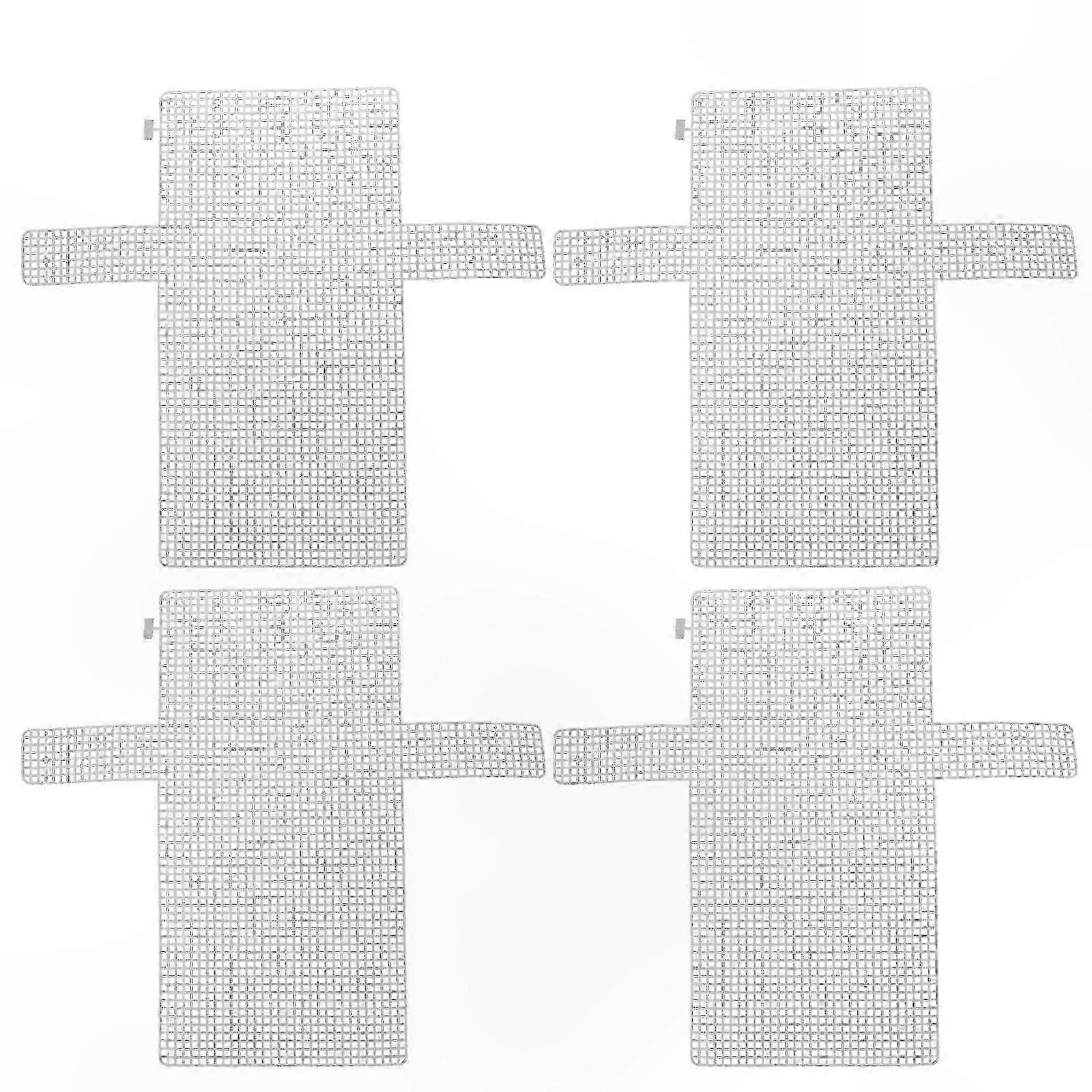 4-Pack Mesh Sheets for DIY Crafting, Plastic Woven Grid Panels for Handmade Projects