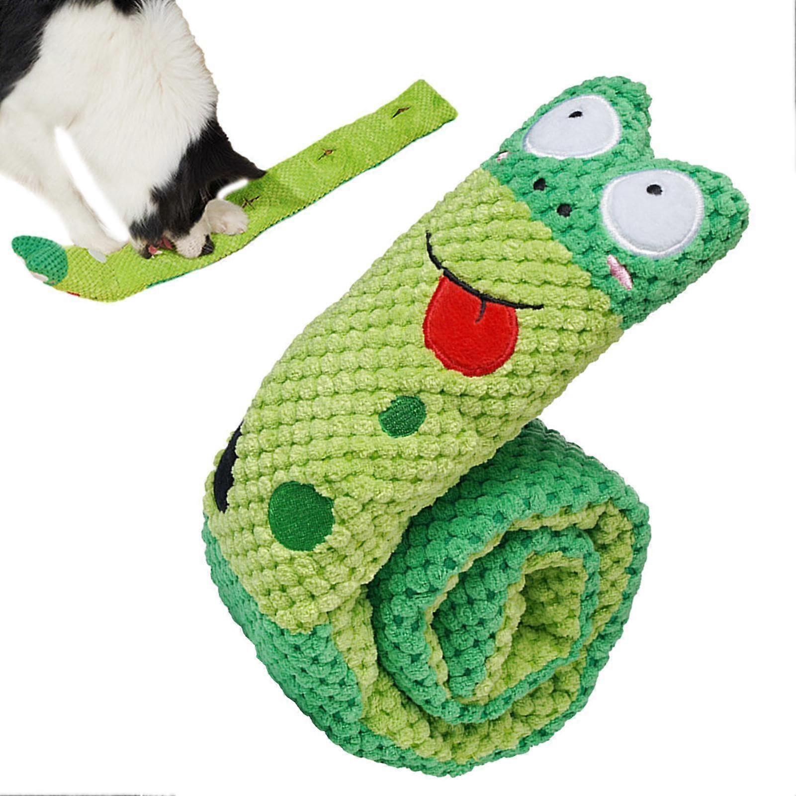 Shot Disc Toy for Dogs - Snail Sniffing Plush Chew Toy, Interactive Puppy Toy for Chewing, Soft Durable Material