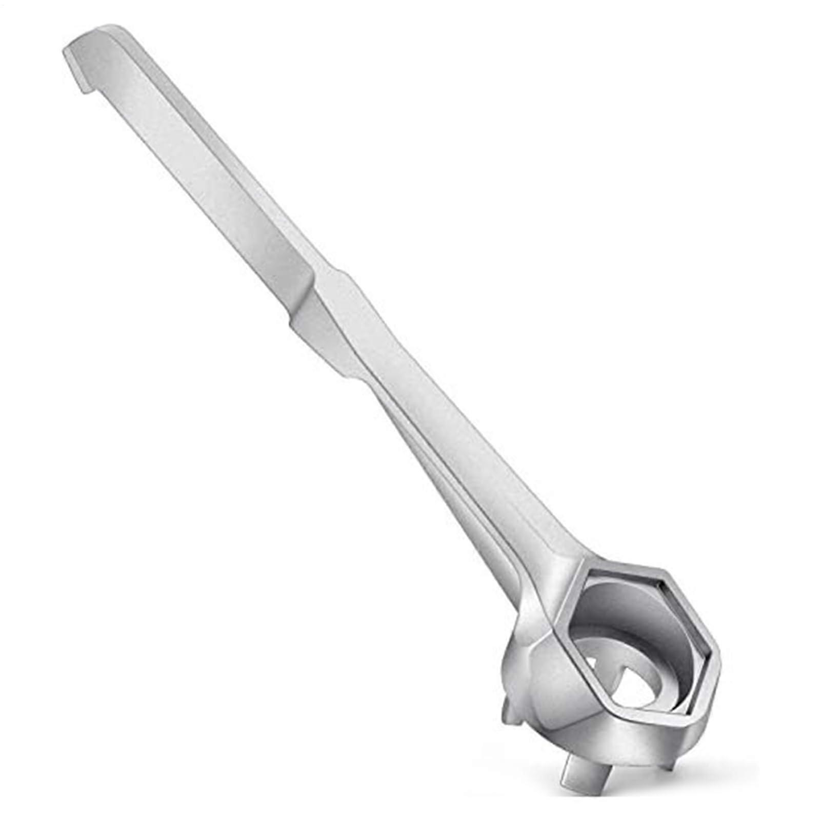 Barrel Key - Aluminium Barrel Lid Opener, Bung Wrench for 10-55 Gallon Chemical Barrels, Compatible with Spu