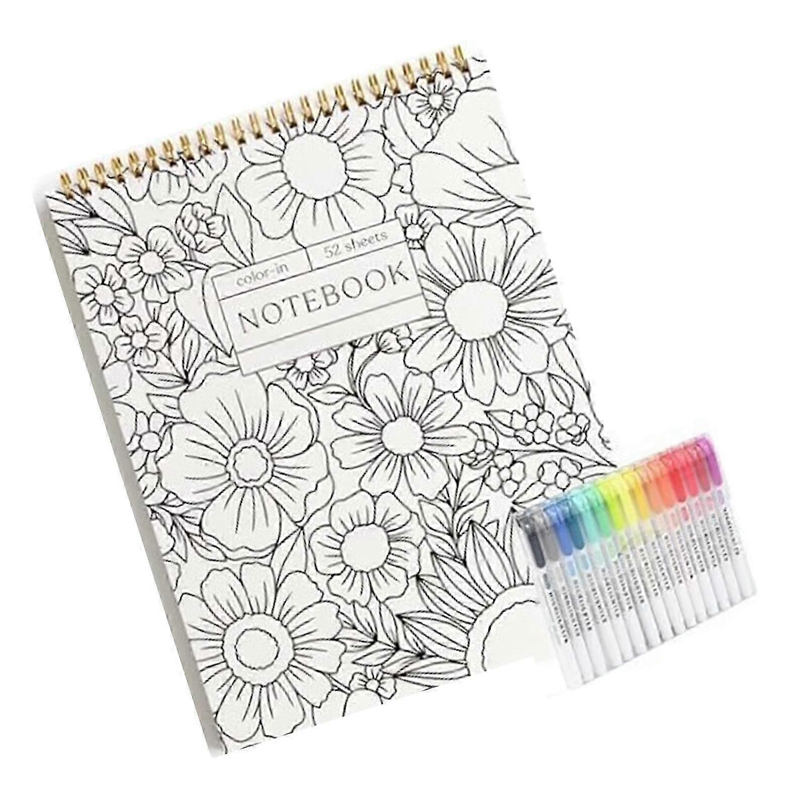 Comprehensive Daily Planner Meeting Note Organizers Schedule Notebook Floral