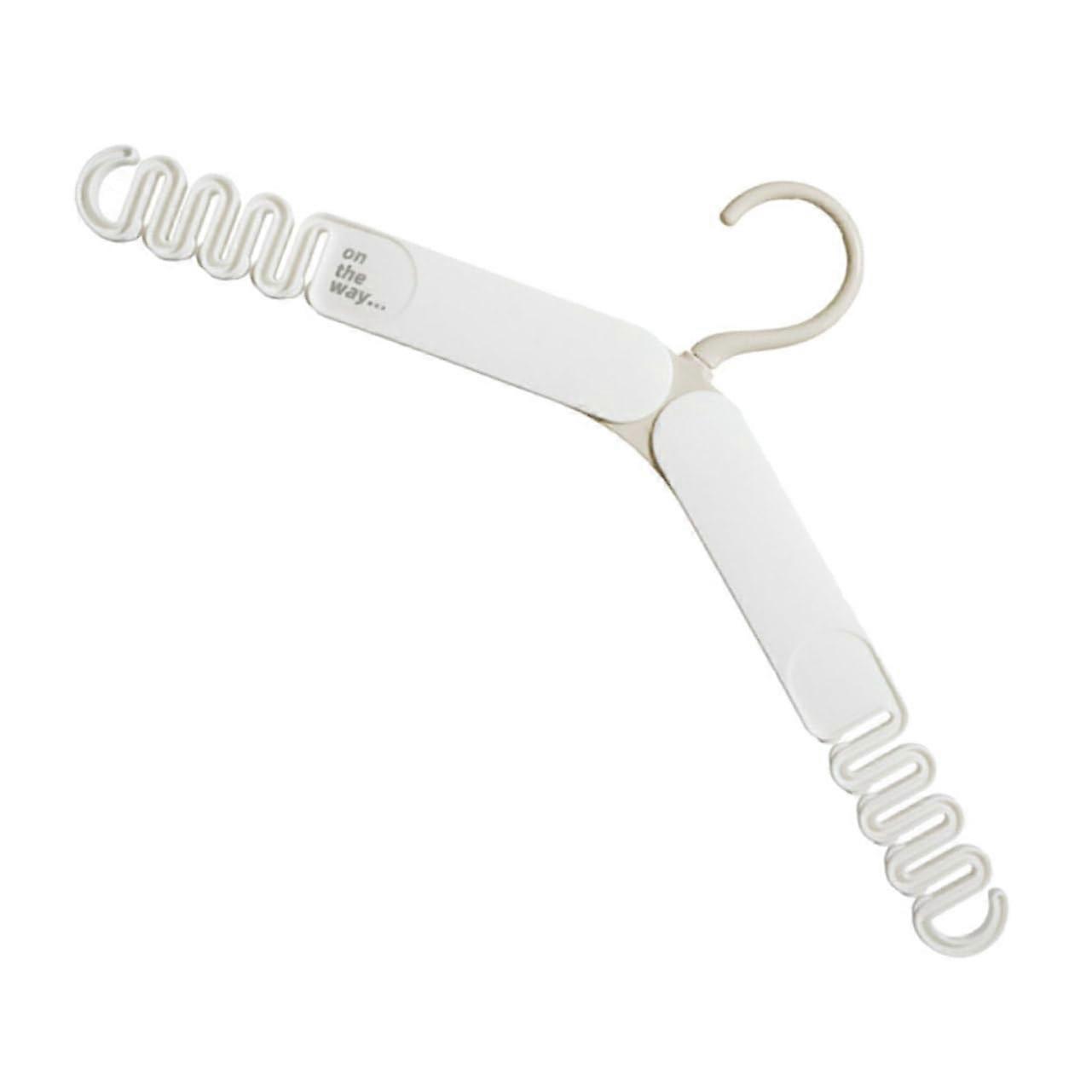 Travel Hanger Foldable Clothes Drying Rack for Space Saving Portable Laundry Organizer Light Yellow 36.8X13.9cm Ref: 9842