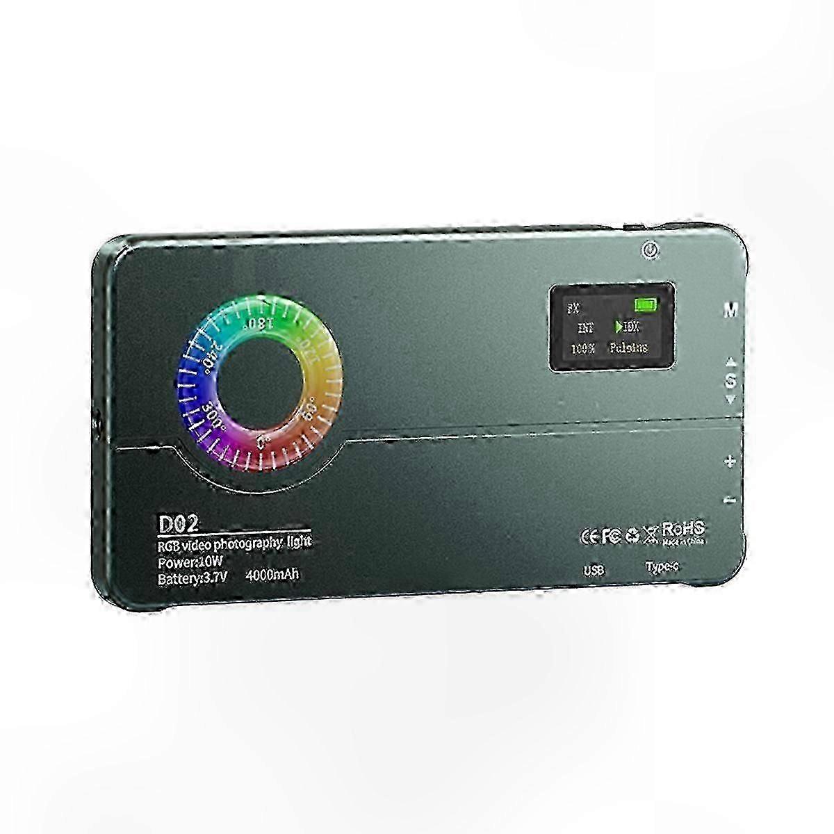 Small RGB LED Panel Light with 2500-9000K for Vlogging, Photography, and Video Conferencing