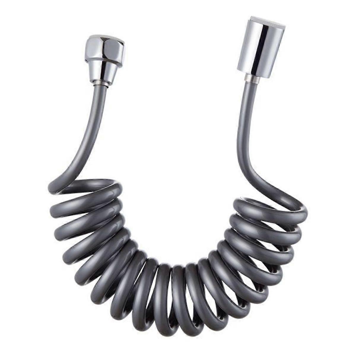 スプリング付きフレキシブルシャワーホース、格納式シャワーホース、水道管用、トイレ、ビデ、スプレーガン、バスルーム用フレキシブルスパイラルシャワーホース