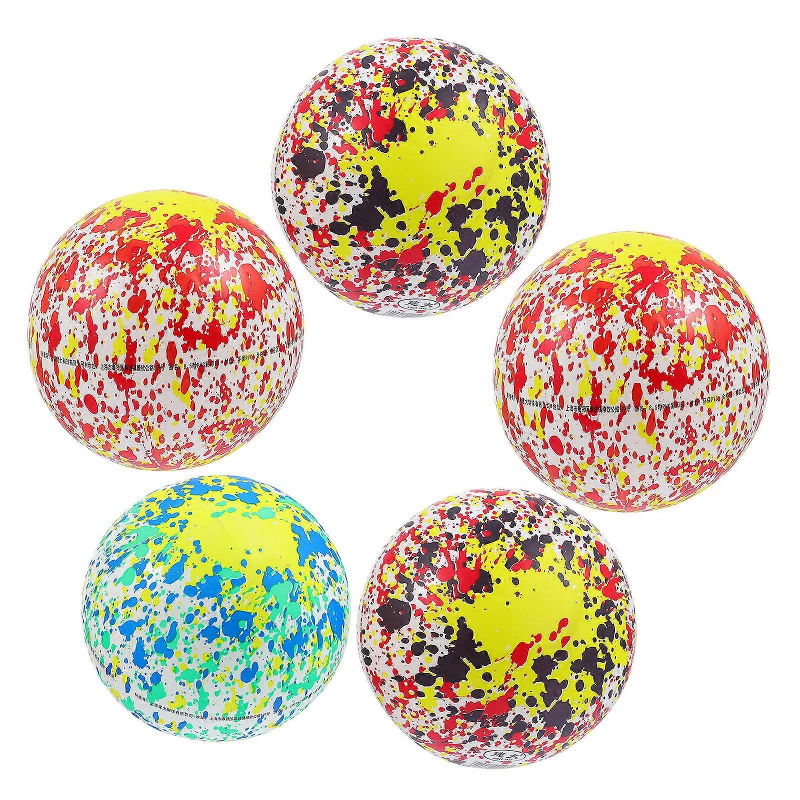 5Pcs 8.5 inch PVC Ball Pool Game Toy Swimming Float Toy Inflatable Balls
