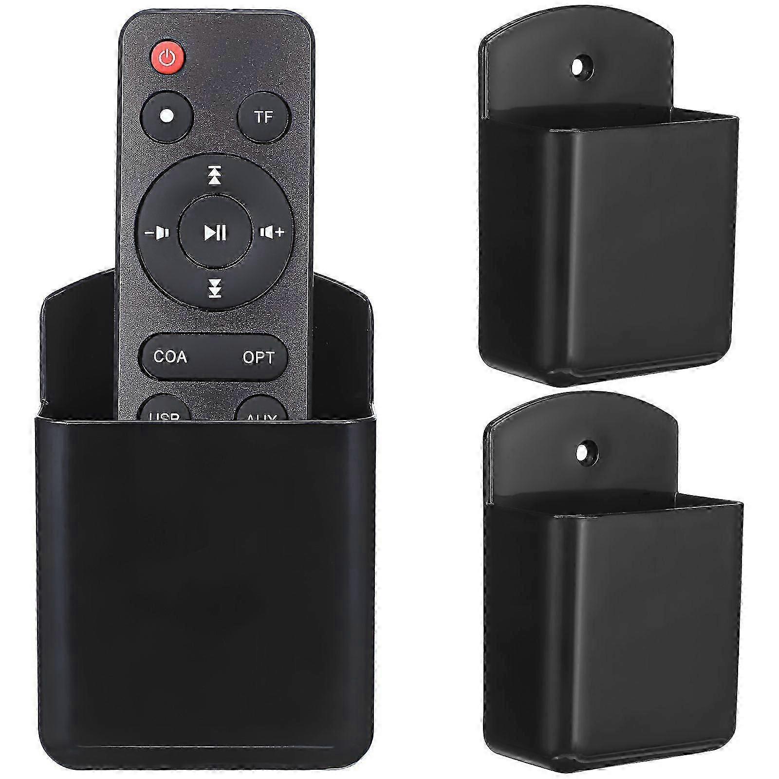 3 Pcs Remote Control Holders Tv Remote Holder Wall Mount Remote Caddy Wall Hanging Storage For Bedroom Rv