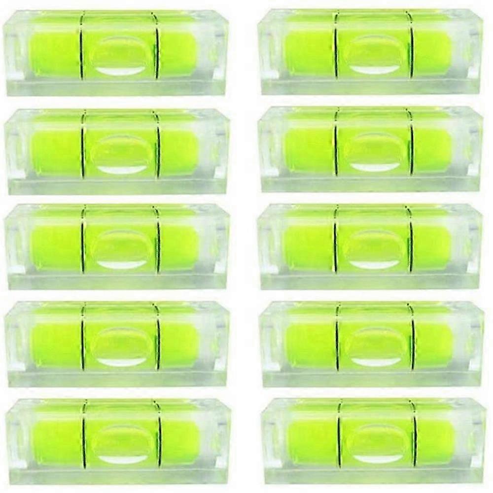 New and Improved Mini Bubble Spirit Level for Wall Frames, Art Displays, and Picture Hanging - 10X10X29mm Square Levels for RV Tr
