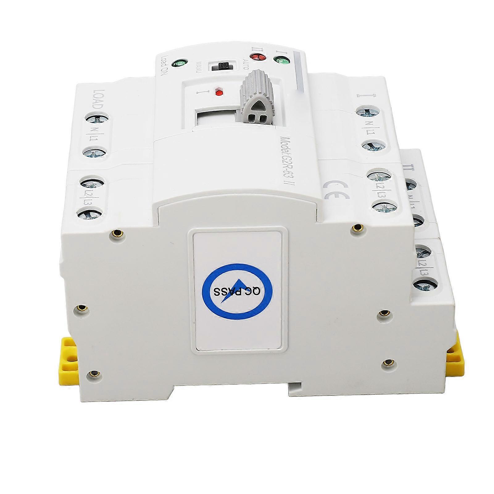 Dual Power 4P 32A Automatic Transfer Switch 220V AC Control