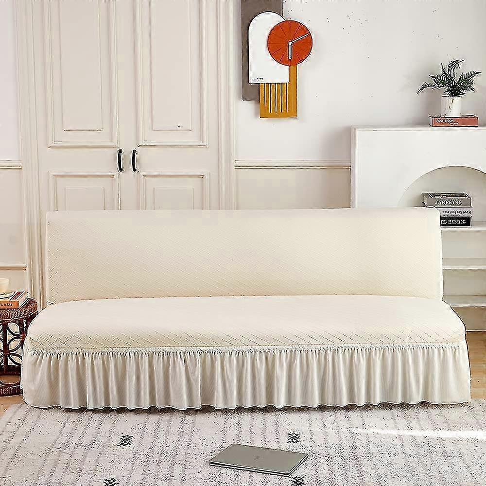 Sofa cover without armrests Stretch sofa cover pink