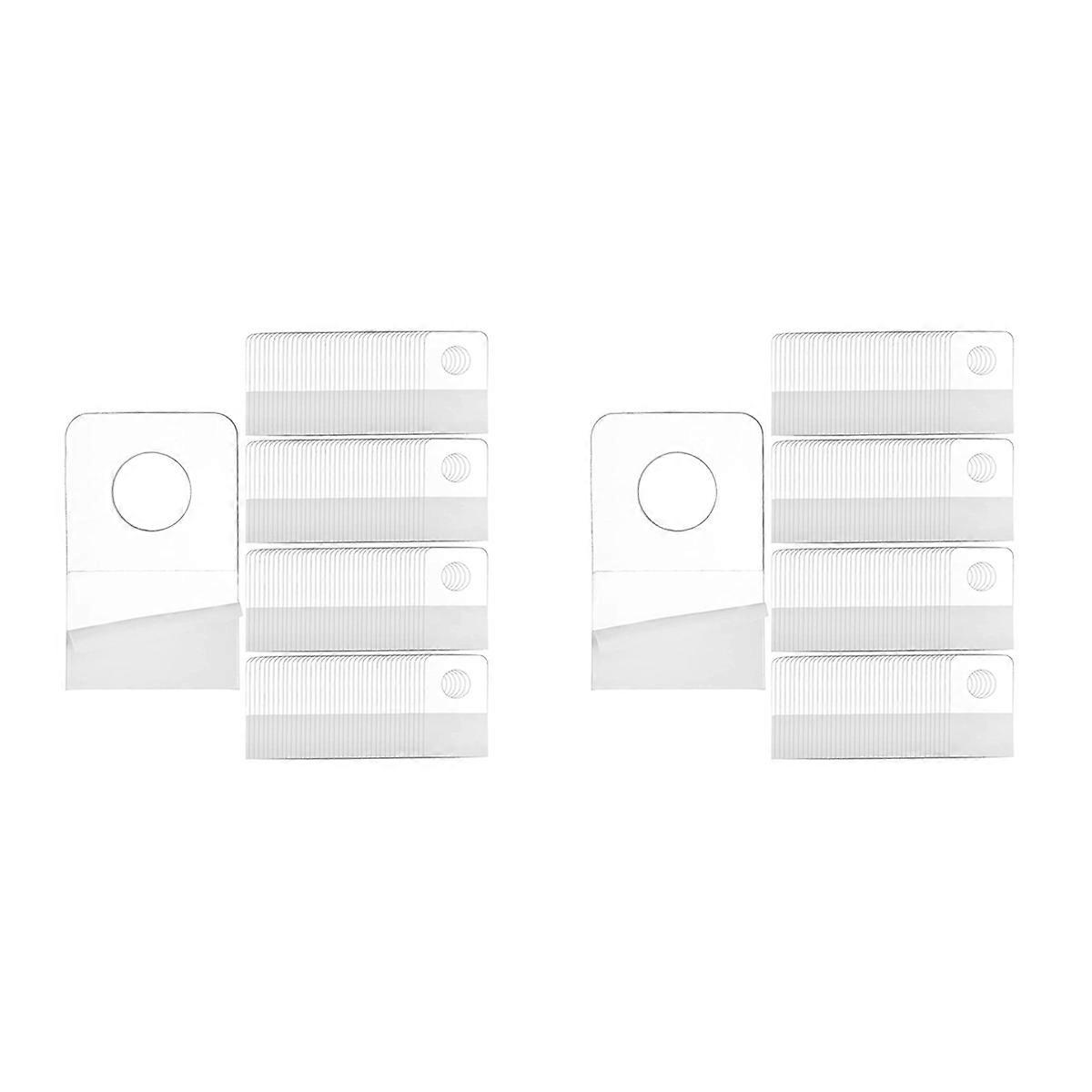 2000 PCS Self Adhesive Hanging Tabs, 1X1-1/2 Inch Round Hole Hanger Hang Tag Hooks for Retail Store