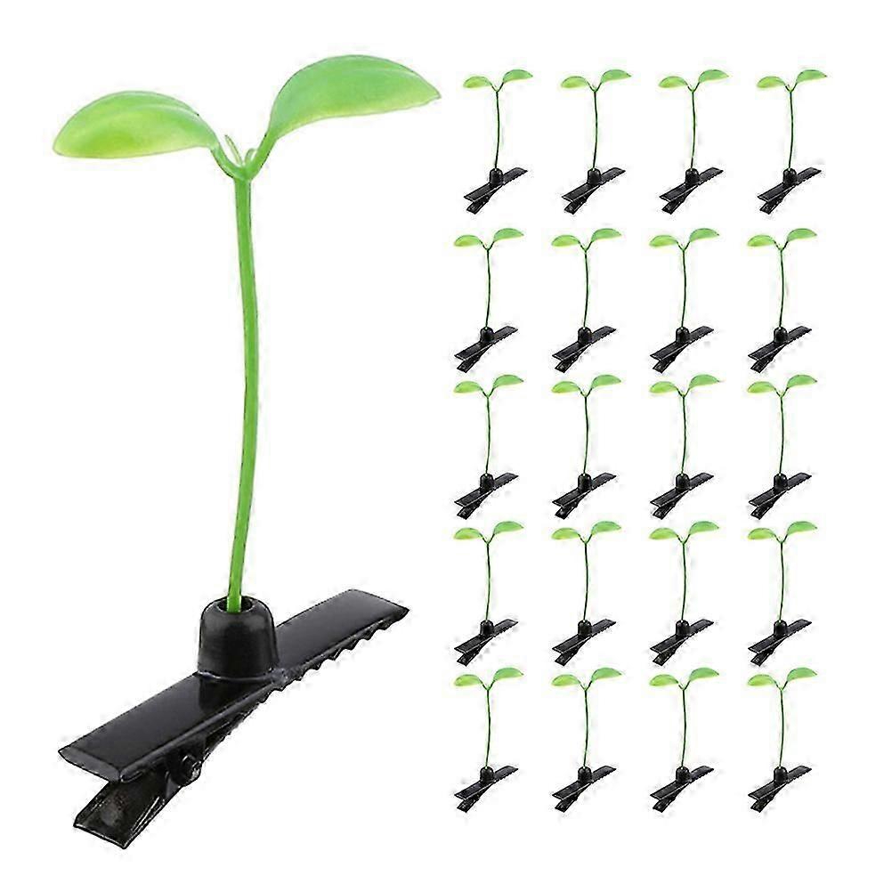 Rave Sprouts Bean Sprout Hair Clip Light Green Color For Festivals 80Pack