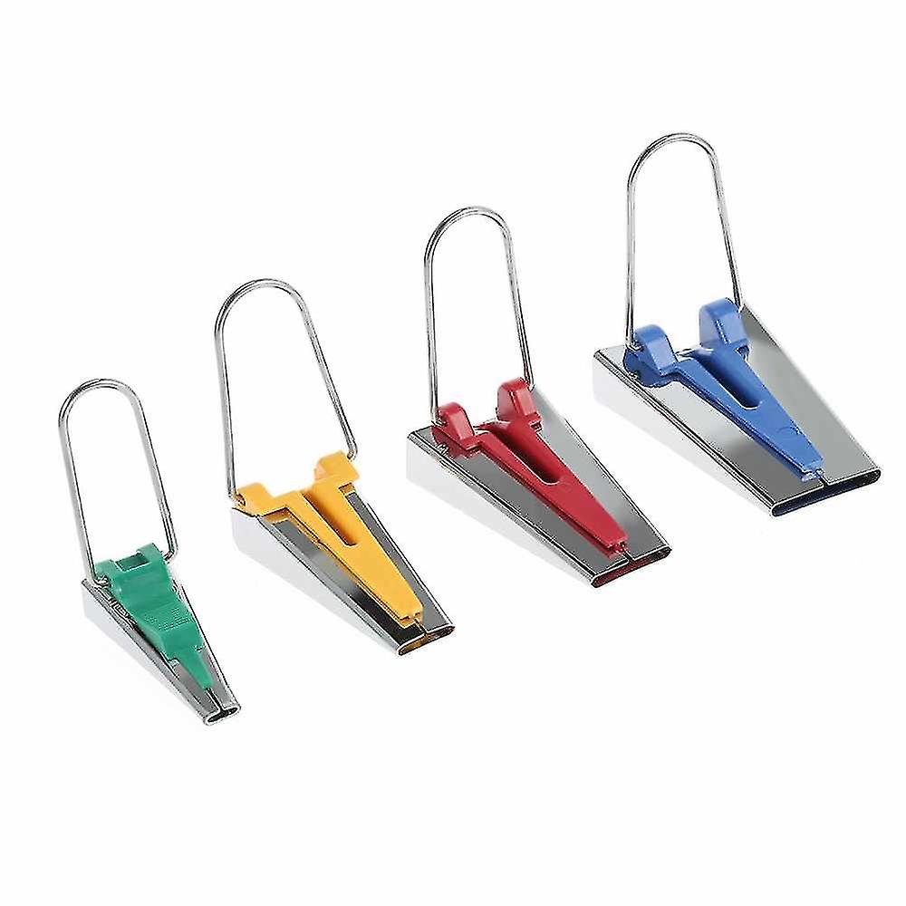 Set Of 4 Sizes Fabric Tape Makers Binding Tools Sewing 6mm 12mm 18mm 25mm -r