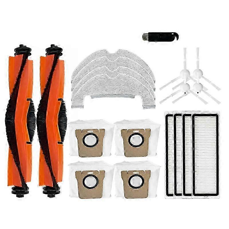 Suitable for Xiaomi X10 Robot Vacuum: Side Brush, HEPA Filter, Mop Cloth, Dust Bag Replacement