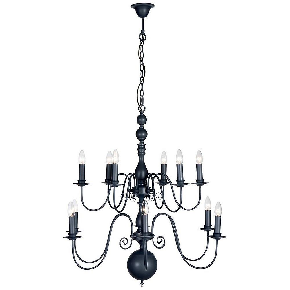 Brugge Multi Arm Chandeliers Lead