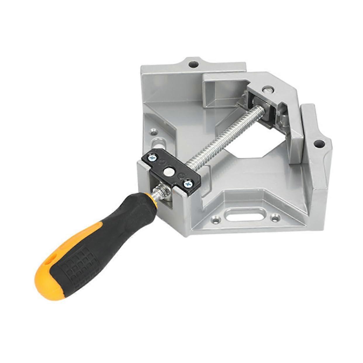 Right Angle Clamp Aluminum Alloy 1Piece SingleHandle Woodworking Clamp Tool For Framing, Welding, Cabinet Installation