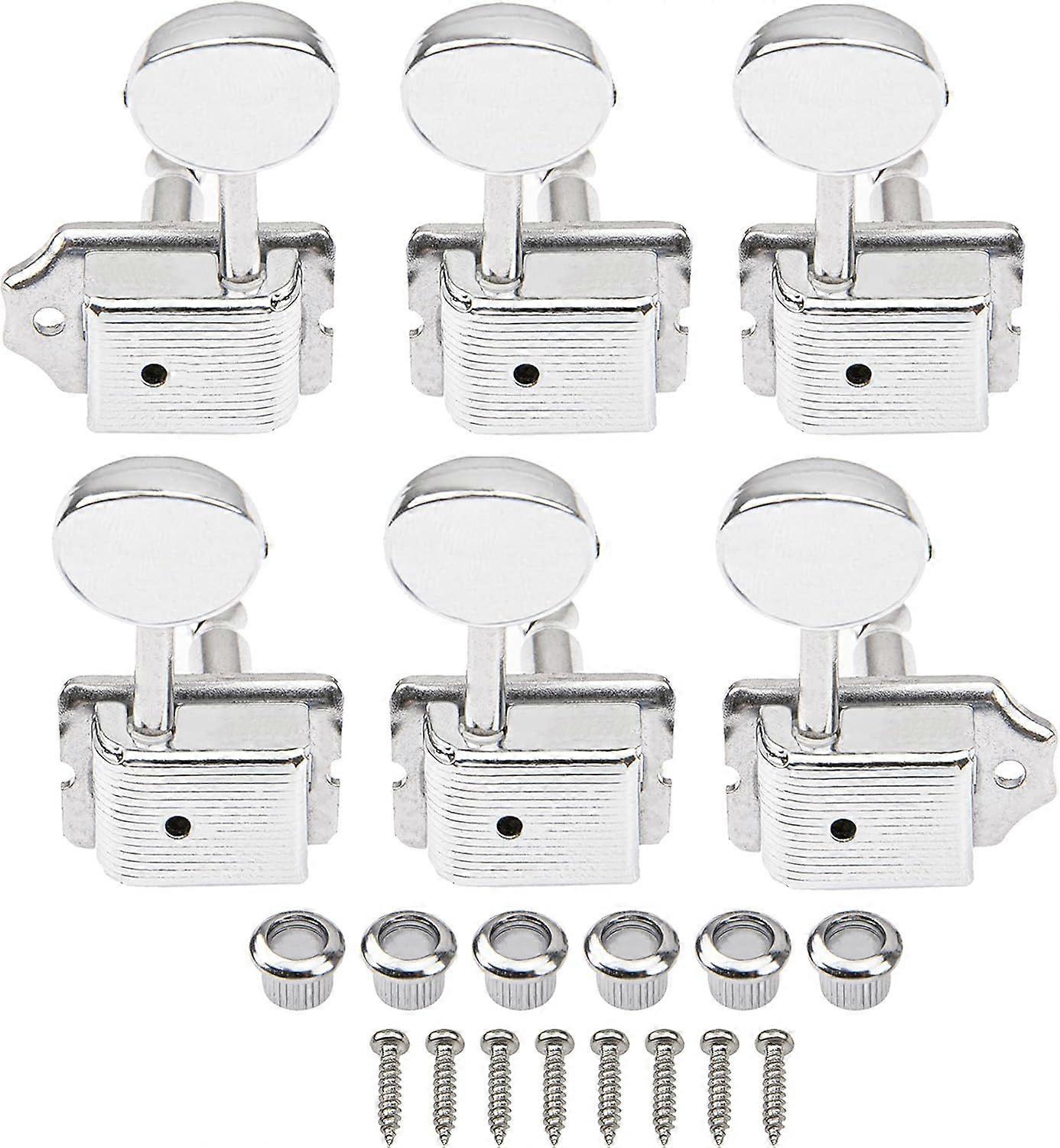 6Pcs 6 Inline Vintage-Style Electric Guitar Tuning  Compatible with Squier
