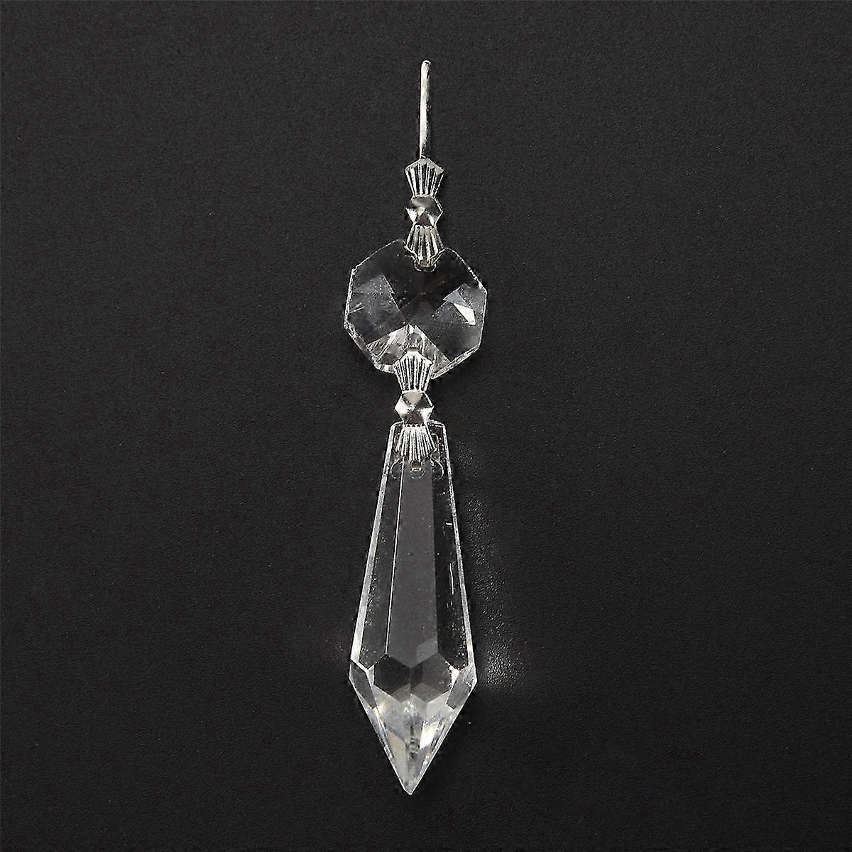24 Pcs Chandelier Crystal Prisms Pendants Set 38 mm Clear Teardrop