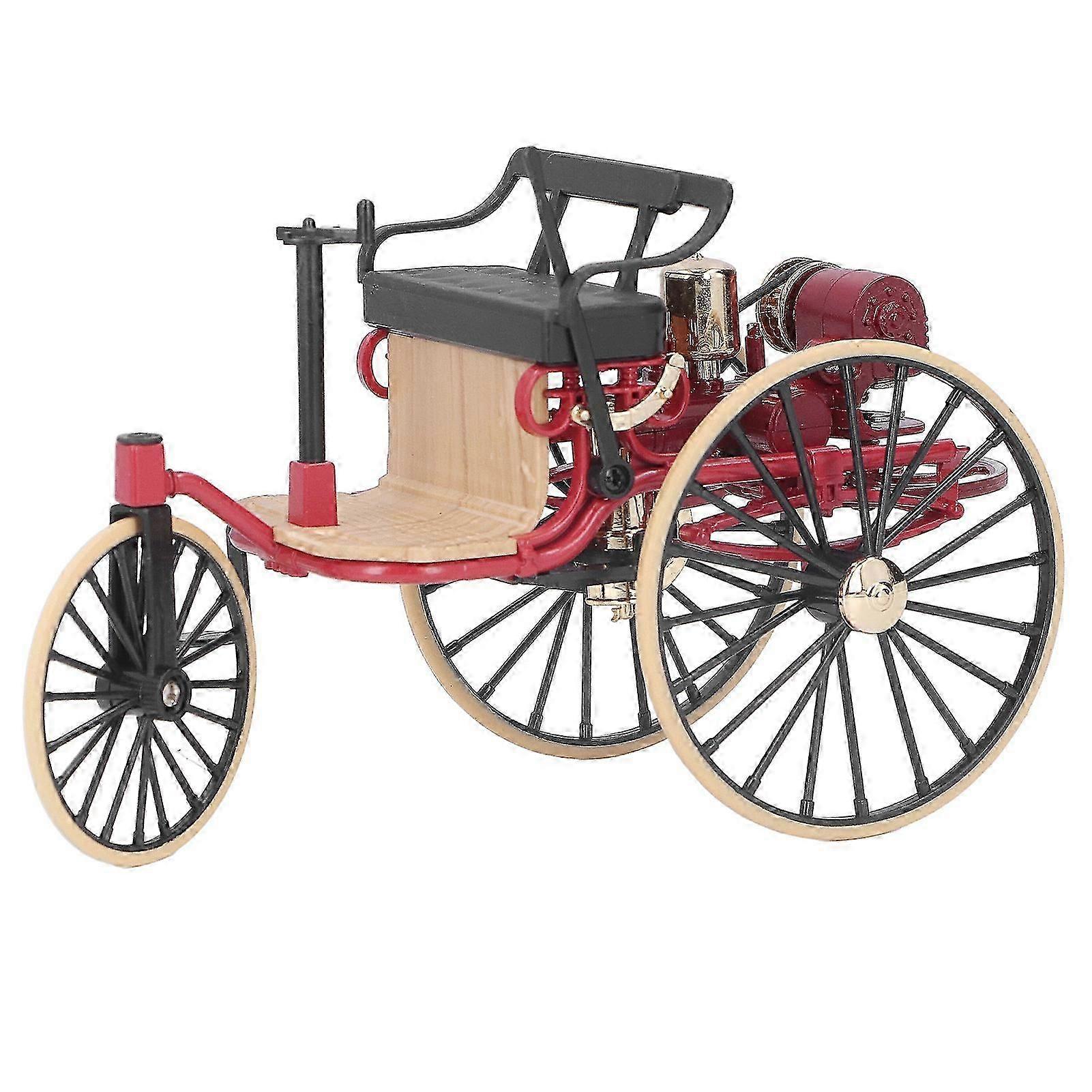 1:12 scale classic tricycle model ornament, suitable for home decoration