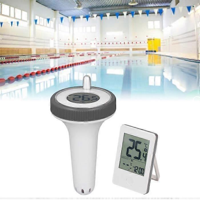 VBESTLIFE Floating Pool Thermometer Wired LCD Display Waterproof with 0.1 Accuracy