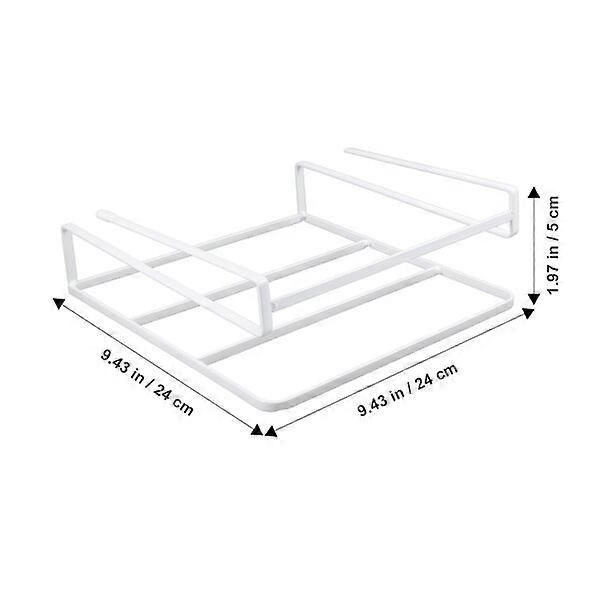 Under-desk bracket, wall-mounted design, smooth surface won't hurt hands
