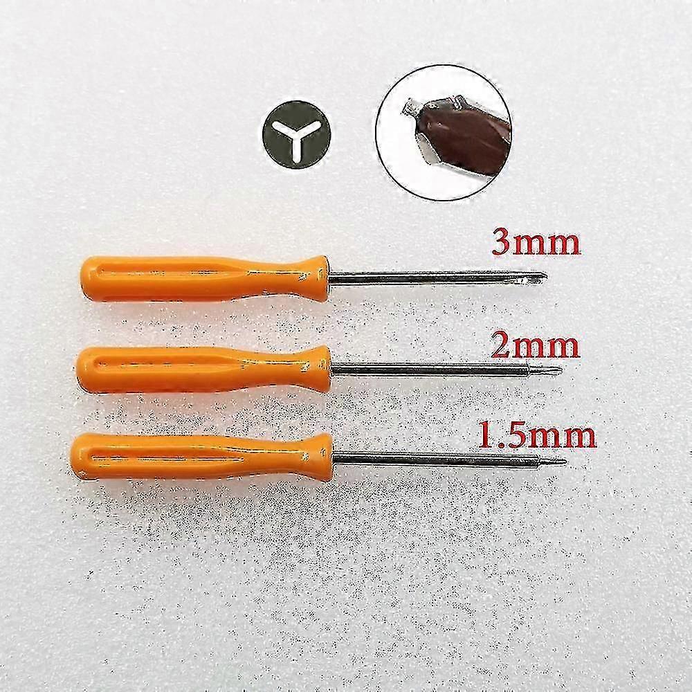 3ks 1.5 2.0 3.0 mm Y typ trojkrídlový skrutkovač pre Nintendo Wii Ds Lite Ds Oprava Nástroj na otváranie pre Apple Macbook Batéria notebooku