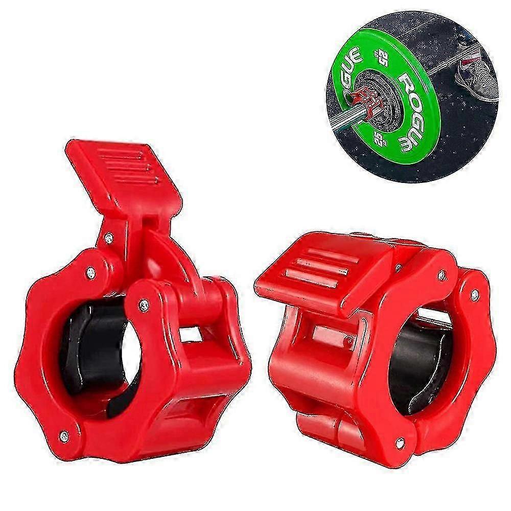 Gym equipment clamps for secure barbell use