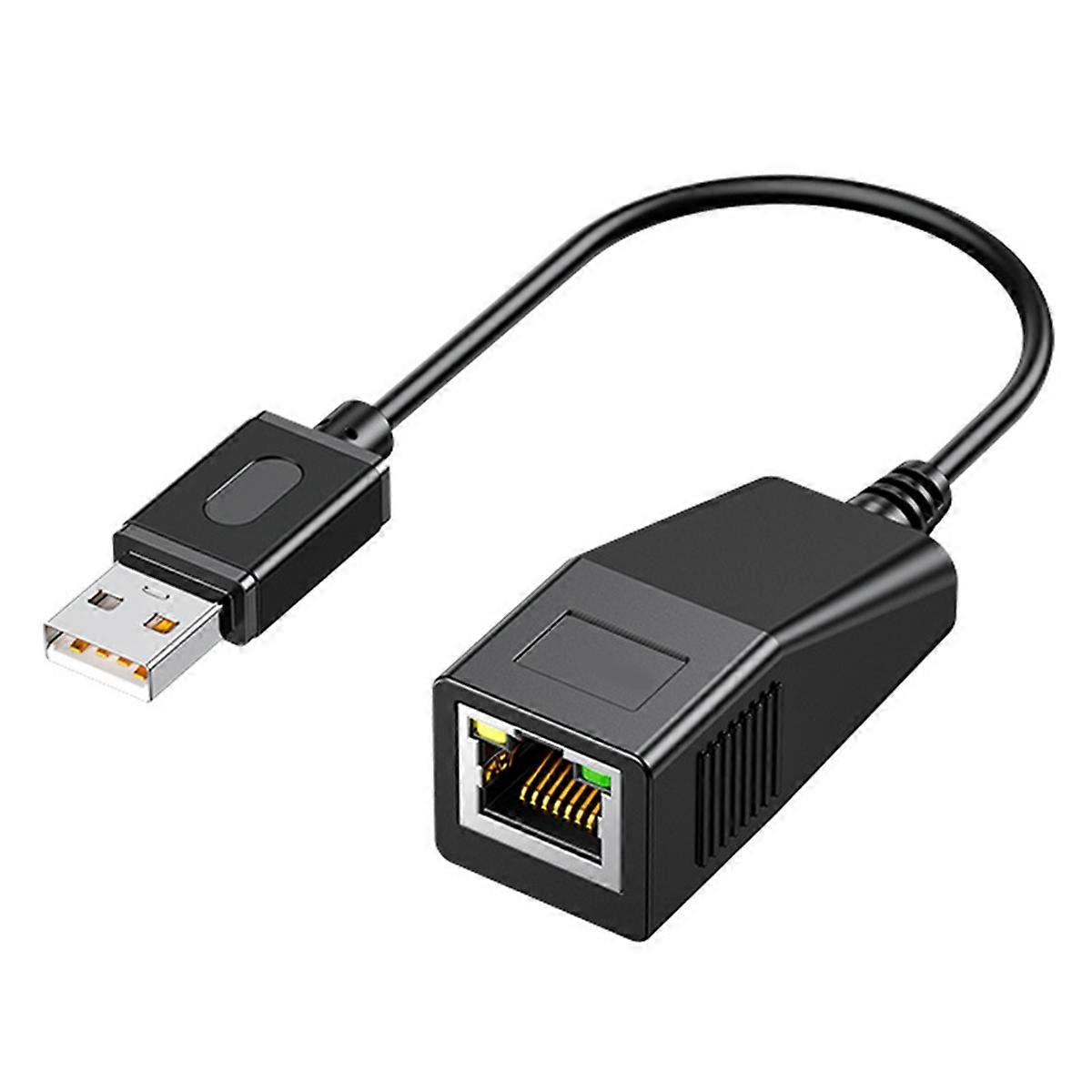 Adaptateur Ethernet filaire USB 100 Mbps vers RJ45 LAN, carte réseau, câble Internet USB pour PC portable