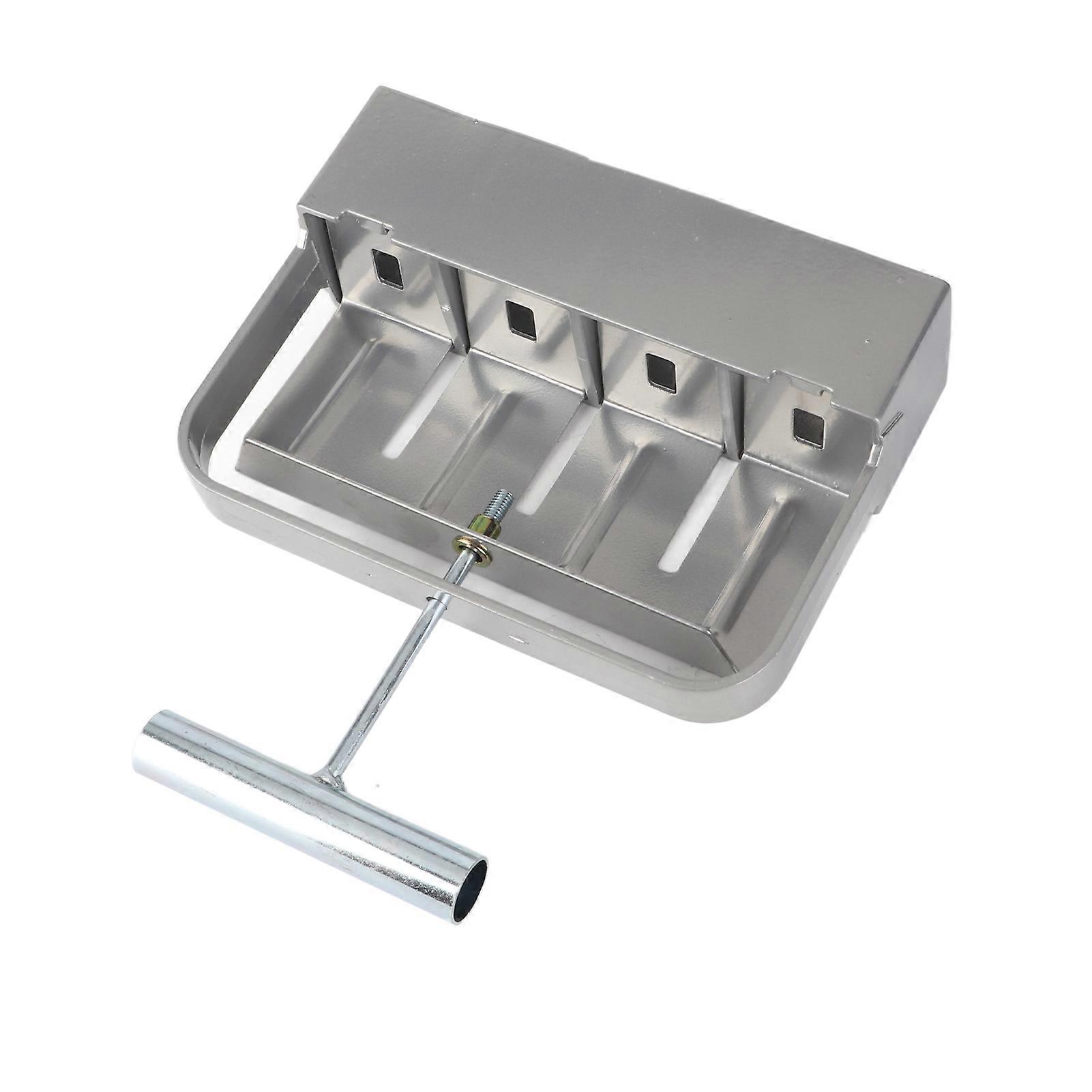 4-Grids Manual Steel Soil Blocker 735g for Seedlings Planting