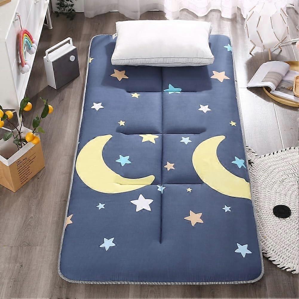 Portable Futon Mattress, RollUp Folding Twin 90x200 cm, Nero, Camping Mattress, Dormitory Mattress
