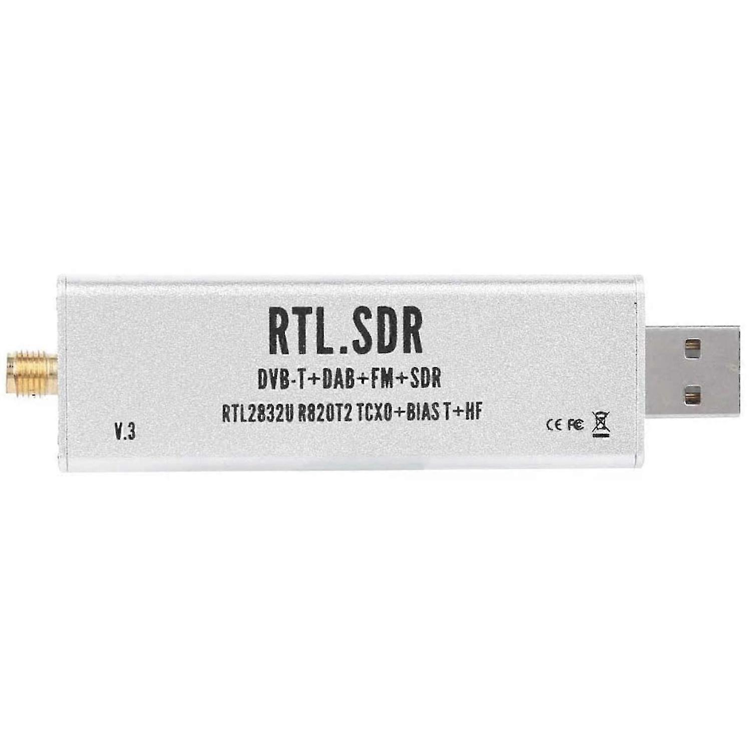 Full Band Receiver, SDR Radio Communication System 0.1MHz1.7GHz for XP / Win10 / An-Droi
