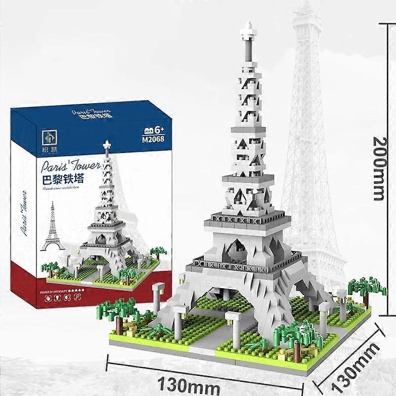 Eiffel Tower Building Blocks for Kids - Microparticle Puzzle Toy