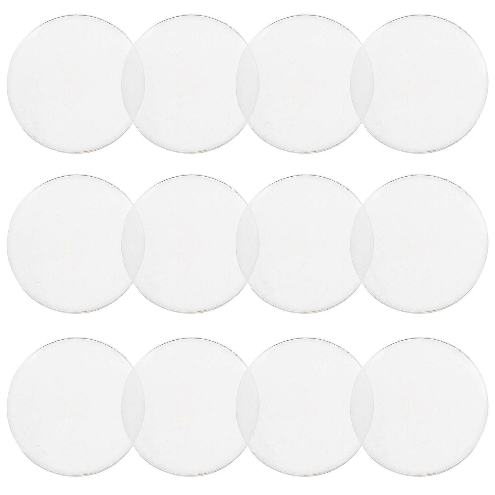 Transparent Convex Lens Optical Lens Set for Lab Use 24 Pieces Magnifiers