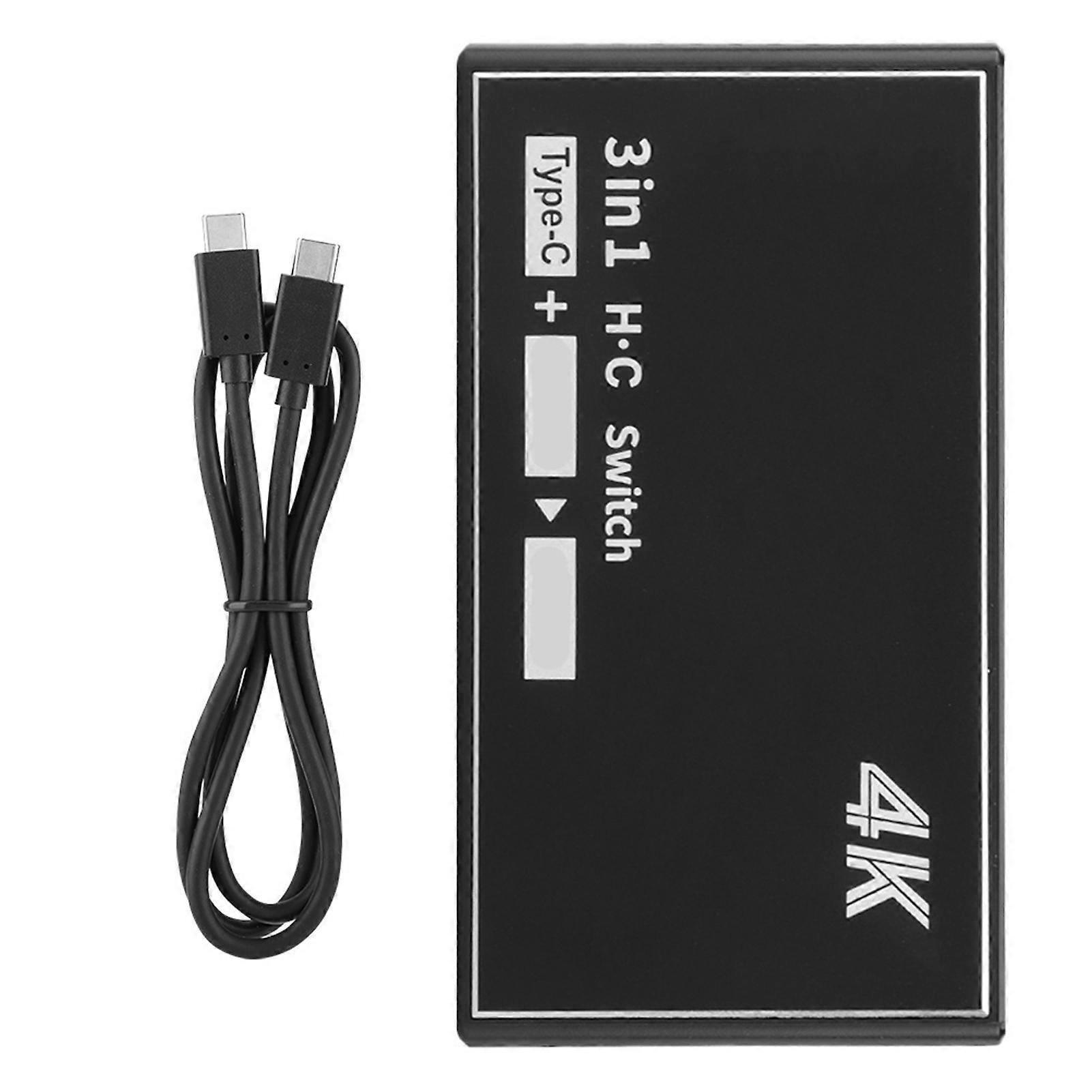 HDMI Video Switch Splitter Adapter Converter Gold-Plated for Windows Mac Plug and Play 5V Power